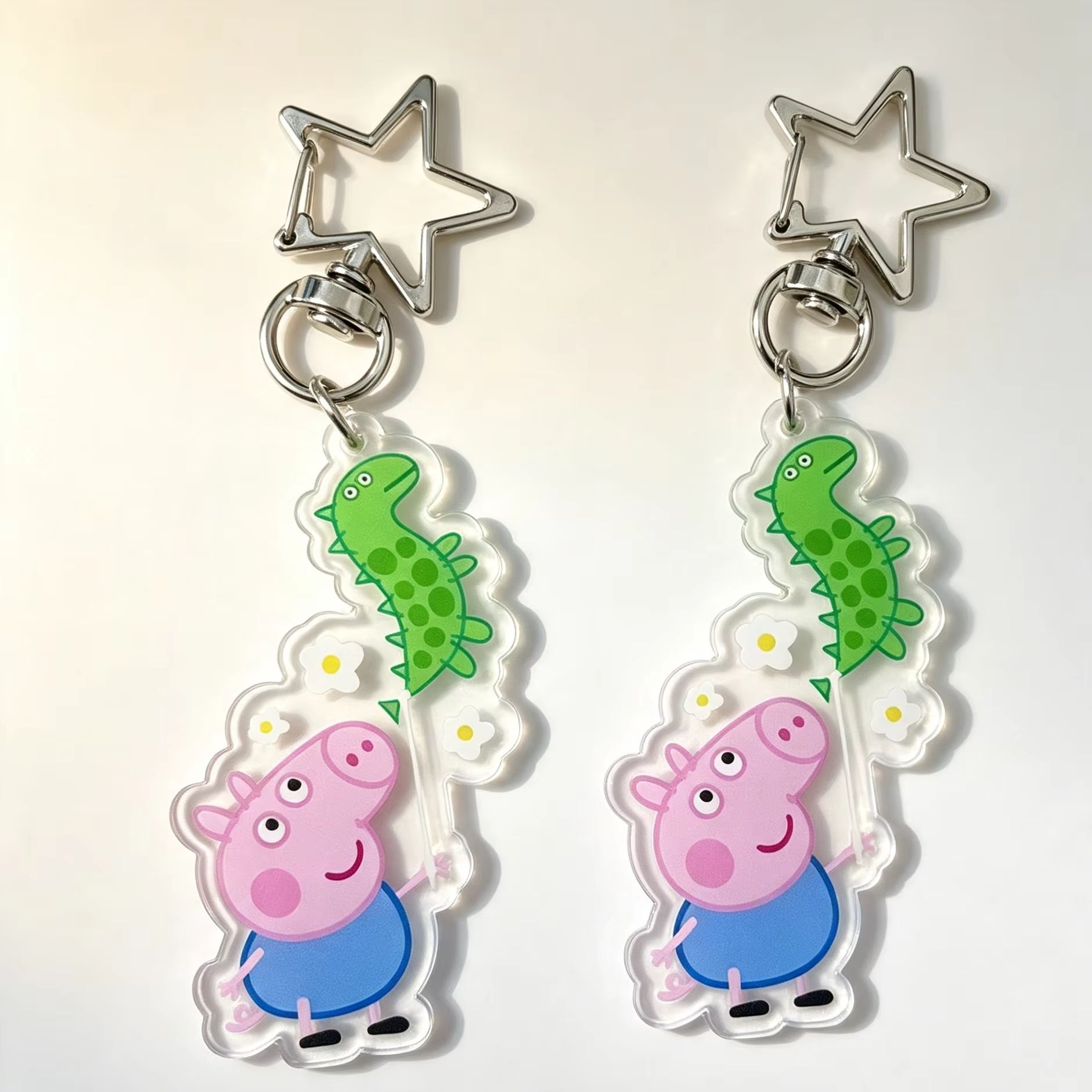 Cosplay Prop Diy - Peppa Pig George Acrylic Figure Keychain
