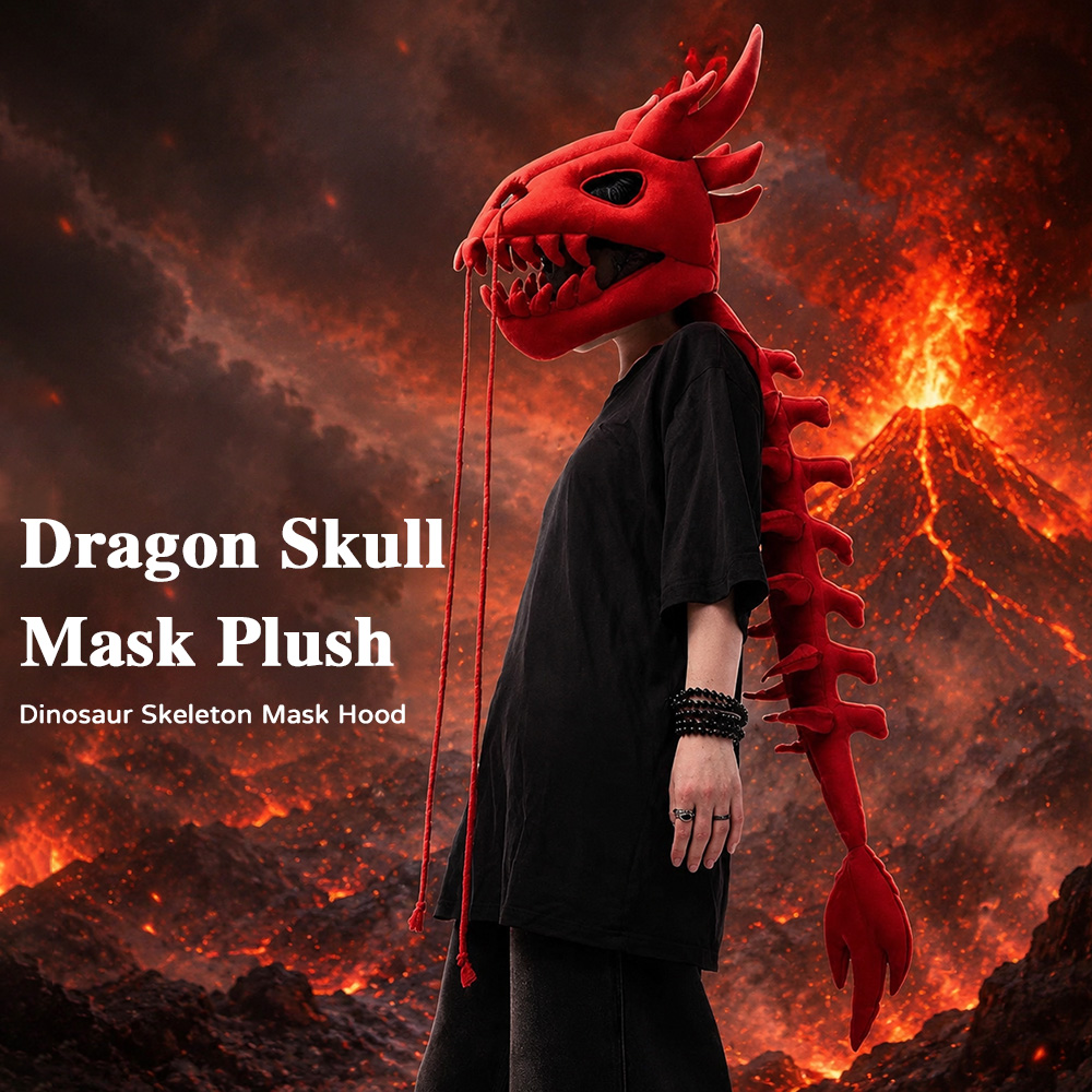 Dinosaur Skeleton Plush Headge - Cosplay Prop Patterns 评论和价格