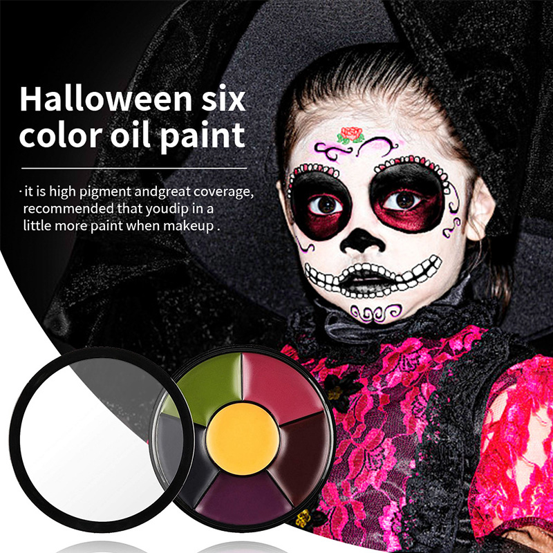 6 Color Oil Face Paint palette - Body Paint Sfx 评论和价格