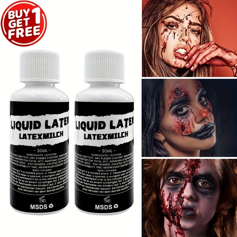 2pcs Liquid Latex Halloween SF - Body Paint Sfx 评论和价格