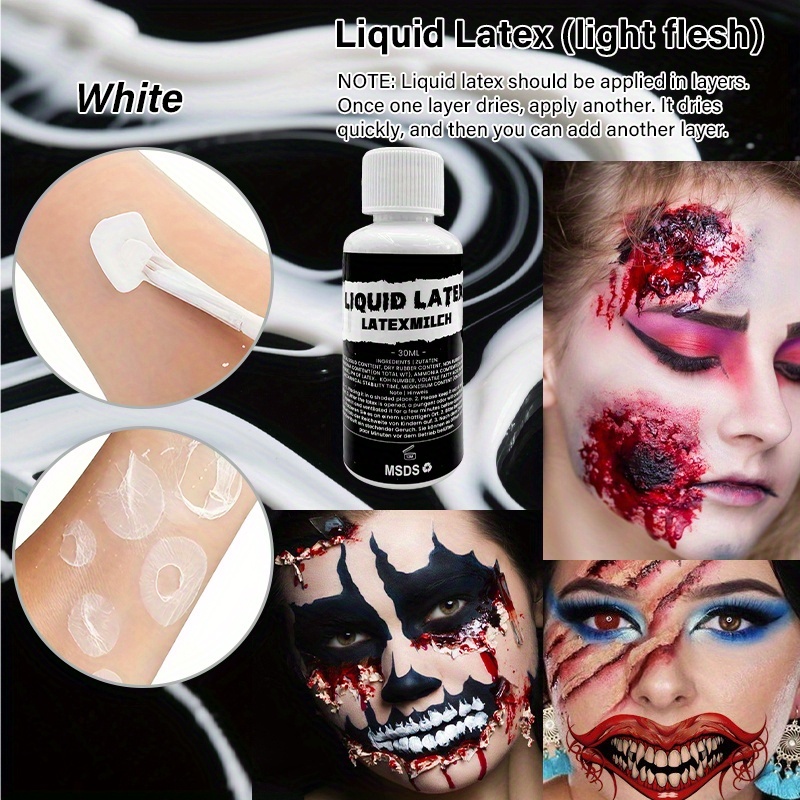 2pcs Liquid Latex Halloween SF - Body Paint Sfx 评论和价格