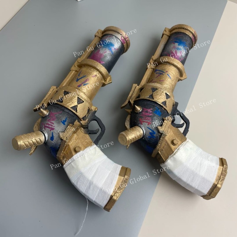 28cm/11.02in Jinx Pistol Custo - Cosplay Prop Pistol 评论和价格