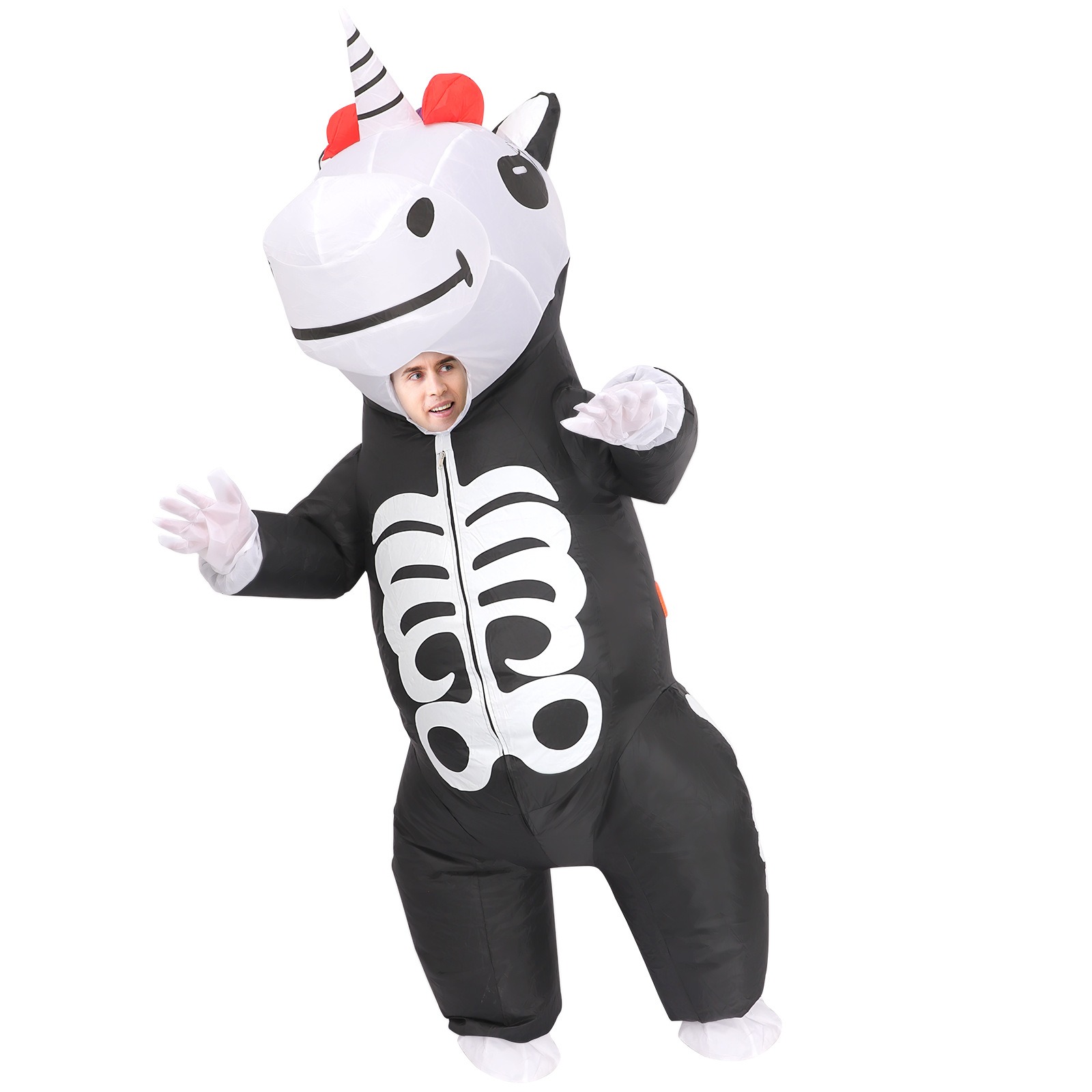 Rainbow Skeleton Unicorn Infla - Cosplay Prop Business 评论和价格