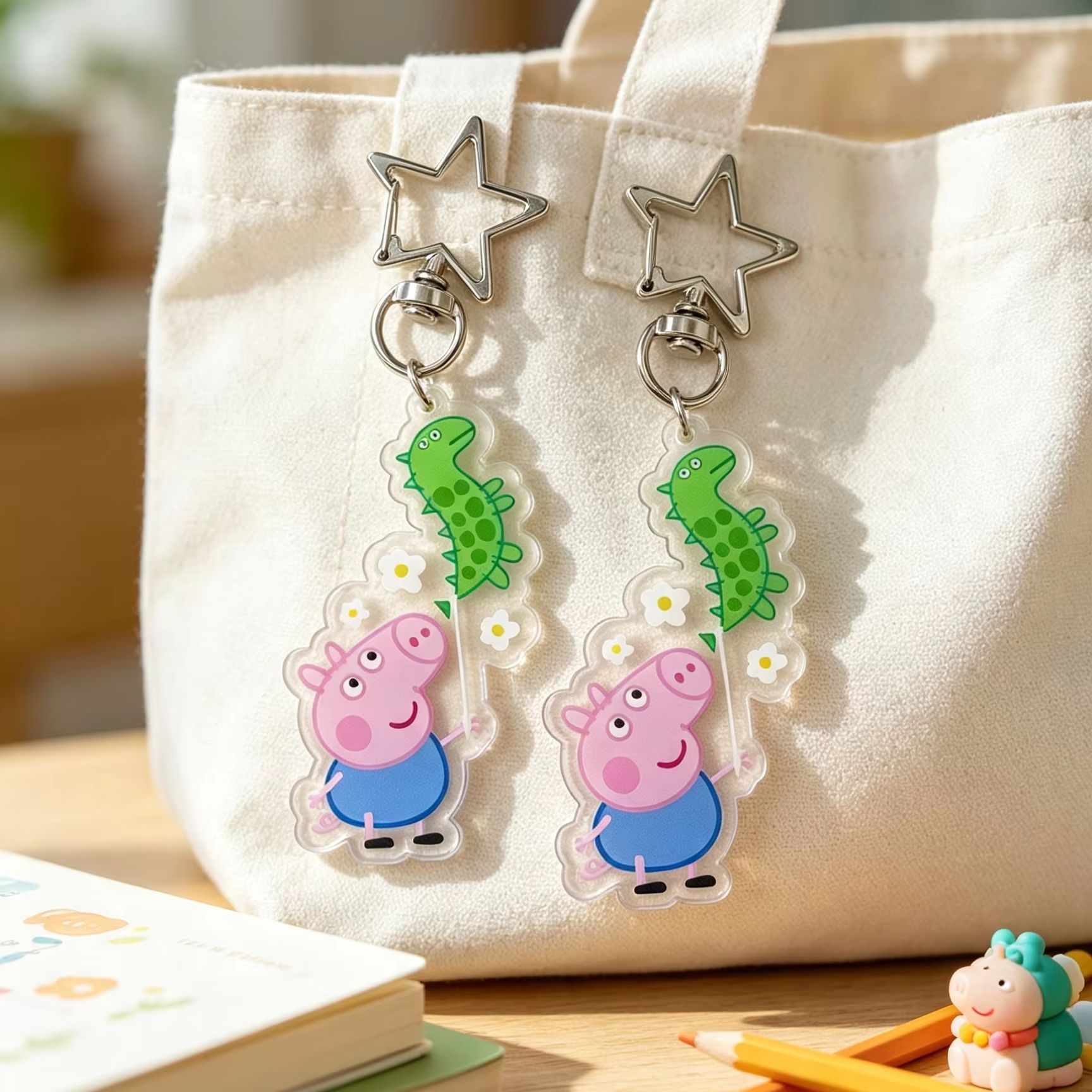 Peppa Pig George Acrylic Figur - Cosplay Prop Diy 评论和价格